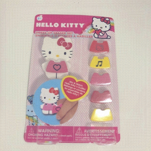 𝅺brand New Hello Kitty Eraser Dress Up from 2012